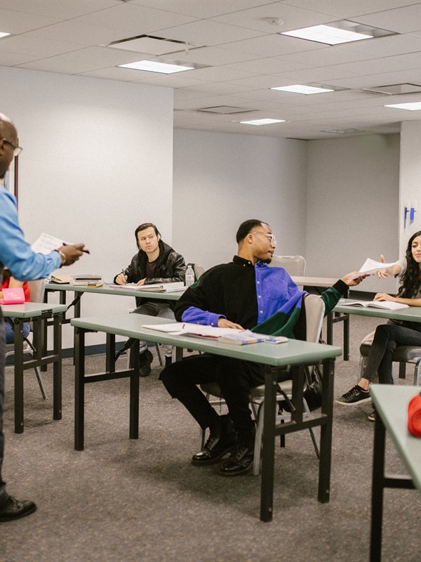 Learners in a classroom training session
